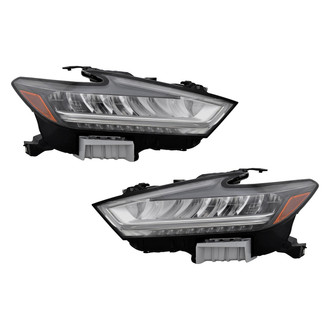 Pacific Best® - Driver and Passenger Side Replacement Headlight Set (CAPA Certified)