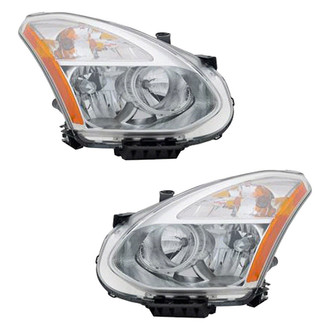 Pacific Best® - Driver and Passenger Side Replacement Headlight Set (Standard Line)