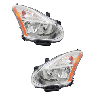 Pacific Best® - Driver and Passenger Side Replacement Headlight Set (CAPA Certified)