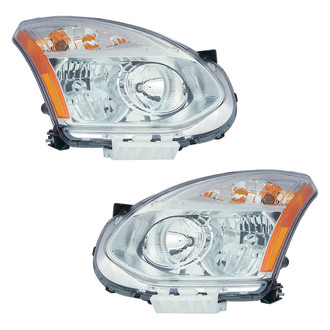 Pacific Best® - Driver and Passenger Side Replacement Headlight Set (NSF Certified)