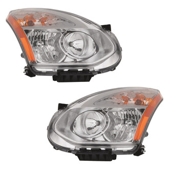 Pacific Best® - Driver and Passenger Side Replacement Headlight Set (NSF Certified)
