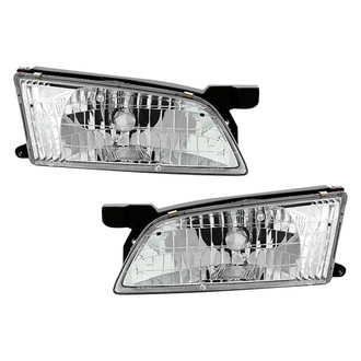 Pacific Best® - Driver and Passenger Side Replacement Headlight Set (Standard Line)