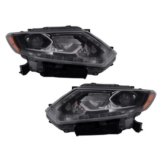 Pacific Best® - Driver and Passenger Side Replacement Headlight Set (CAPA Certified)