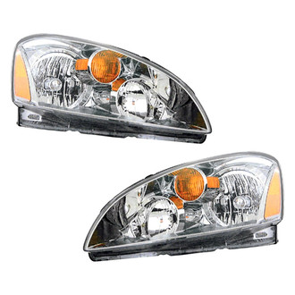 Pacific Best® - Driver and Passenger Side Replacement Headlight Set (Standard Line)
