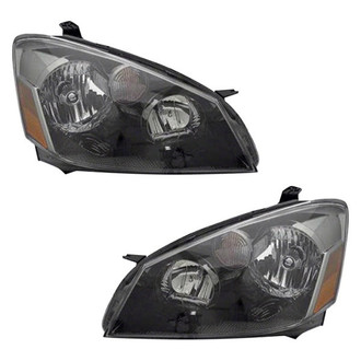 Pacific Best® - Driver and Passenger Side Replacement Headlight Set Lens and Housing (Standard Line)