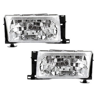 Pacific Best® - Driver and Passenger Side Replacement Headlight Set (Standard Line)