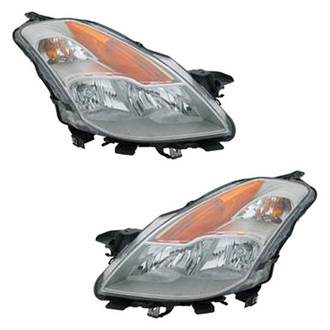 Pacific Best® - Driver and Passenger Side Replacement Headlight Set (Standard Line)