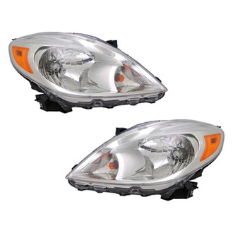 Pacific Best® - Driver and Passenger Side Replacement Headlight Set (CAPA Certified)