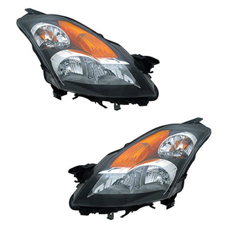 Pacific Best® - Driver and Passenger Side Replacement Headlight Set (CAPA Certified)