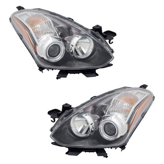 Pacific Best® - Driver and Passenger Side Replacement Headlight Set (CAPA Certified)