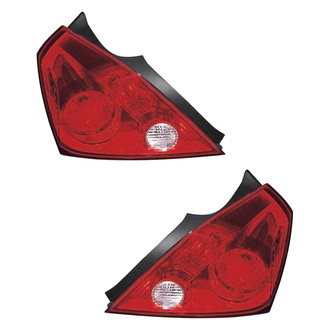 Pacific Best® - Driver and Passenger Side Replacement Tail Light Lens and Housings (Standard Line)
