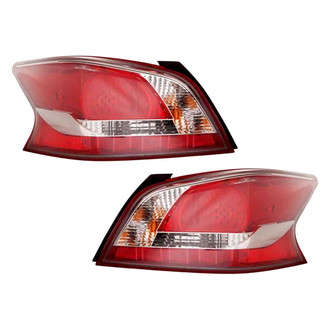Pacific Best® - Driver and Passenger Side Replacement Tail Lights (CAPA Certified)