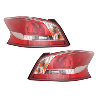 Pacific Best® - Driver and Passenger Side Replacement Tail Lights (CAPA Certified)
