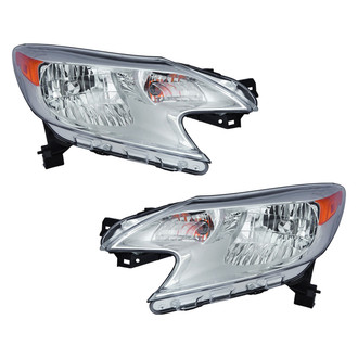 Pacific Best® - Driver and Passenger Side Replacement Headlight Set (CAPA Certified)