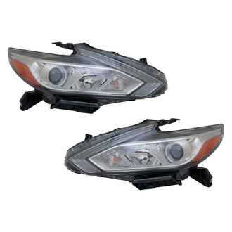 Pacific Best® - Driver and Passenger Side Replacement Headlight Set (CAPA Certified)