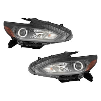 Pacific Best® - Driver and Passenger Side Replacement Headlight Set (NSF Certified)
