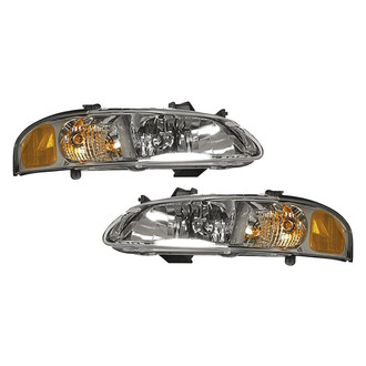 Pacific Best® - Driver and Passenger Side Replacement Headlight Set (Standard Line)