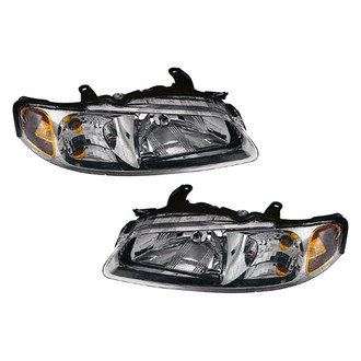 Pacific Best® - Driver and Passenger Side Replacement Headlight Set (Standard Line)