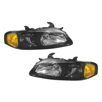 Pacific Best® - Driver and Passenger Side Replacement Headlight Set (CAPA Certified)