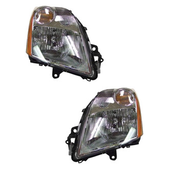 Pacific Best® - Driver and Passenger Side Replacement Headlight Set (CAPA Certified)