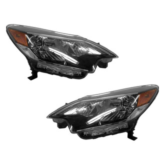 Pacific Best® - Driver and Passenger Side Replacement Headlight Set (NSF Certified)