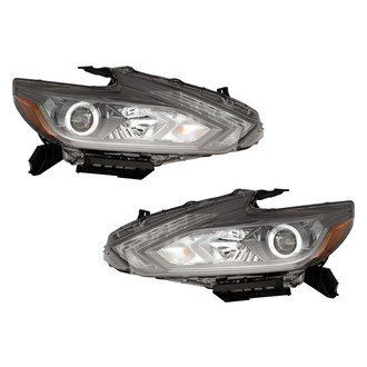 Pacific Best® - Driver and Passenger Side Replacement Headlight Set (CAPA Certified)