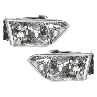 Pacific Best® - Driver and Passenger Side Replacement Headlight Set (Standard Line)