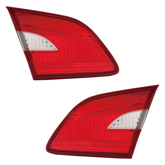 Pacific Best® - Driver and Passenger Side Inner Replacement Tail Light Lens and Housings (Standard Line)