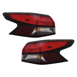 Pacific Best® - Driver and Passenger Side Outer Replacement Tail Lights (CAPA Certified)
