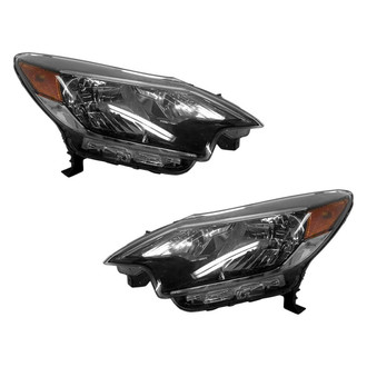 Pacific Best® - Driver and Passenger Side Replacement Headlight Set (CAPA Certified)