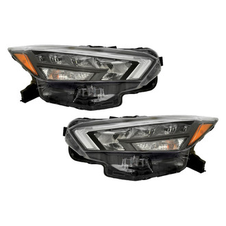 Pacific Best® - Driver and Passenger Side Replacement Headlight Set (Standard Line)