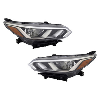 Pacific Best® - Driver and Passenger Side Replacement Headlight Set (CAPA Certified)