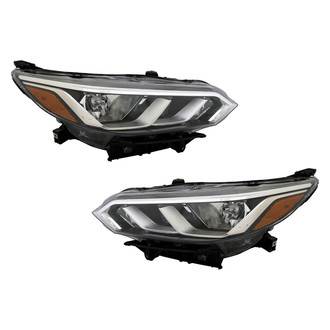 Pacific Best® - Driver and Passenger Side Replacement Headlight Set (Standard Line)