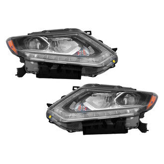 Pacific Best® - Driver and Passenger Side Replacement Headlight Set (CAPA Certified)