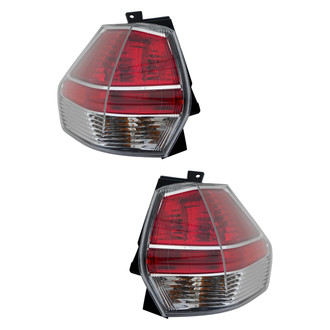 Pacific Best® - Driver and Passenger Side Outer Replacement Tail Lights (CAPA Certified)