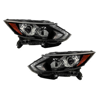 Pacific Best® - Driver and Passenger Side Replacement Headlight Set (Standard Line)