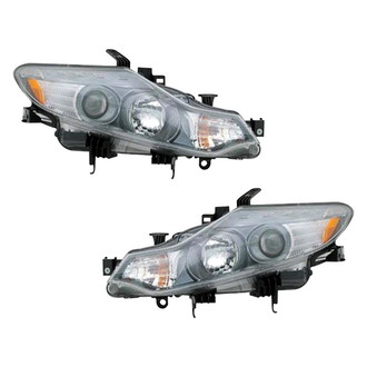 Pacific Best® - Driver and Passenger Side Replacement Headlight Set (Standard Line)