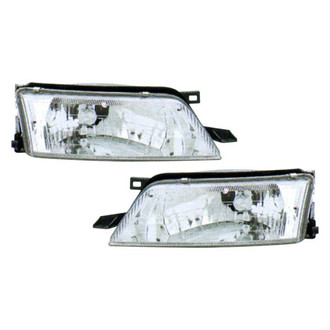 Pacific Best® - Driver and Passenger Side Replacement Headlight Set (Standard Line)