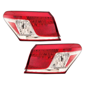 Pacific Best® - Driver and Passenger Side Outer Replacement Tail Lights (CAPA Certified)