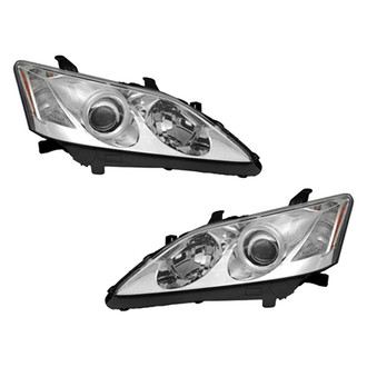 Pacific Best® - Driver and Passenger Side Replacement Headlight Set Lens and Housing (CAPA Certified)