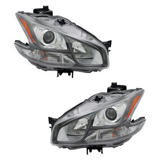 Pacific Best® - Driver and Passenger Side Replacement Headlight Set (CAPA Certified)