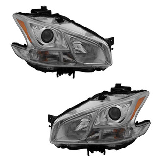 Pacific Best® - Driver and Passenger Side Replacement Headlight Set (CAPA Certified)