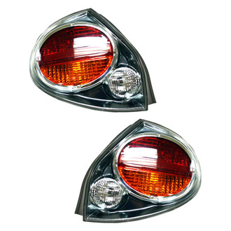 Pacific Best® - Driver and Passenger Side Replacement Tail Light Lens and Housings (Standard Line)