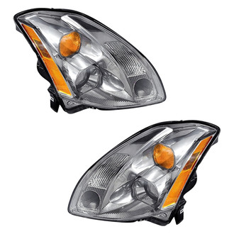 Pacific Best® - Driver and Passenger Side Replacement Headlight Set (Standard Line)