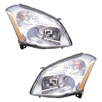 Pacific Best® - Driver and Passenger Side Replacement Headlight Set (Standard Line)