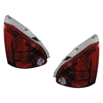 Pacific Best® - Driver and Passenger Side Replacement Tail Light Lens and Housings (Standard Line)