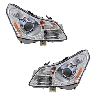 Pacific Best® - Driver and Passenger Side Replacement Headlight Set (Standard Line)