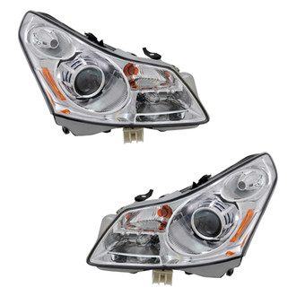 Pacific Best® - Driver and Passenger Side Replacement Headlight Set (CAPA Certified)