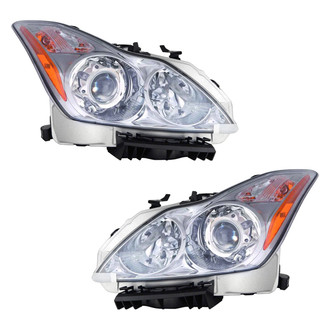 Pacific Best® - Driver and Passenger Side Replacement Headlight Set (Standard Line)