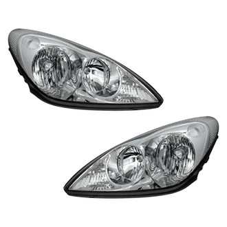 Pacific Best® - Driver and Passenger Side Replacement Headlight Set (NSF Certified)